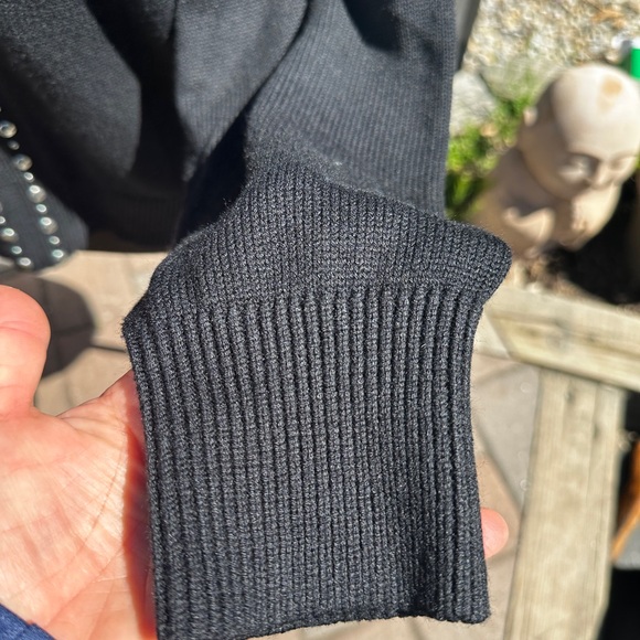 Rebecca minkoff silver studded sweater size small but can fit a size medium too. - Picture 6 of 6